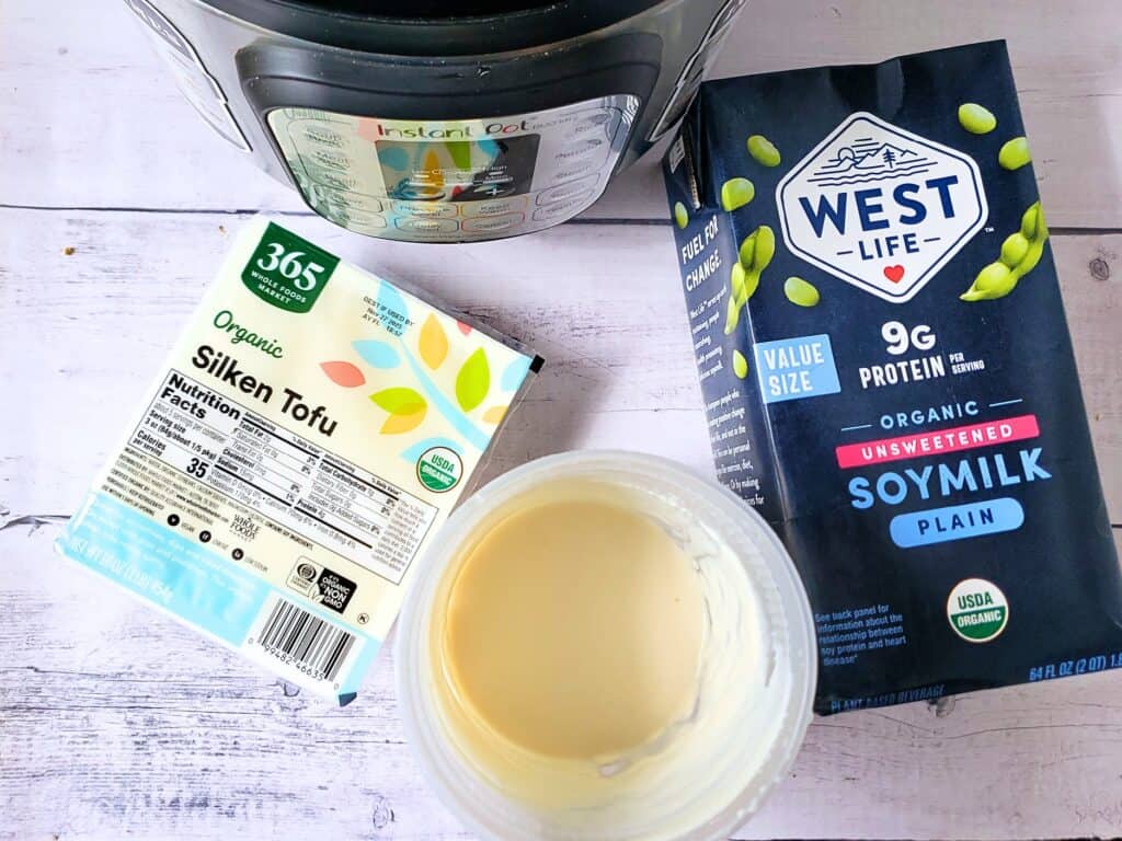 ingredients for instant pot vegan yogurt