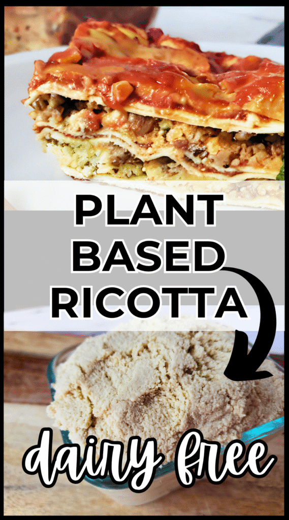 plant based ricotta pin for pinterest
