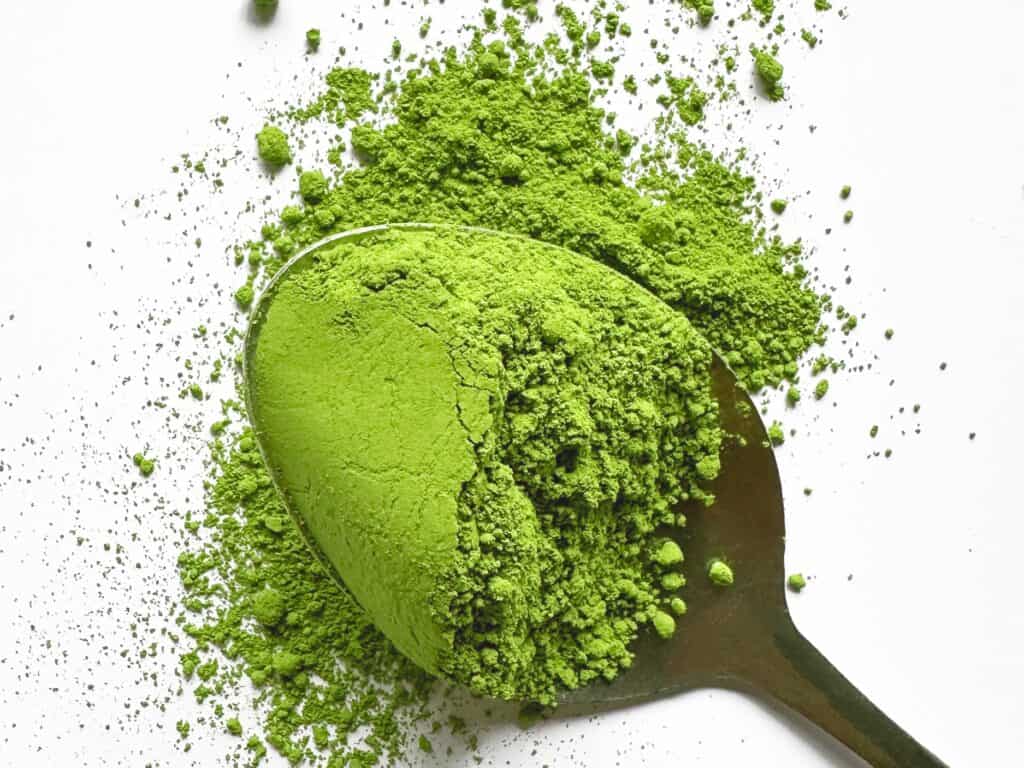 a spoonful of matcha