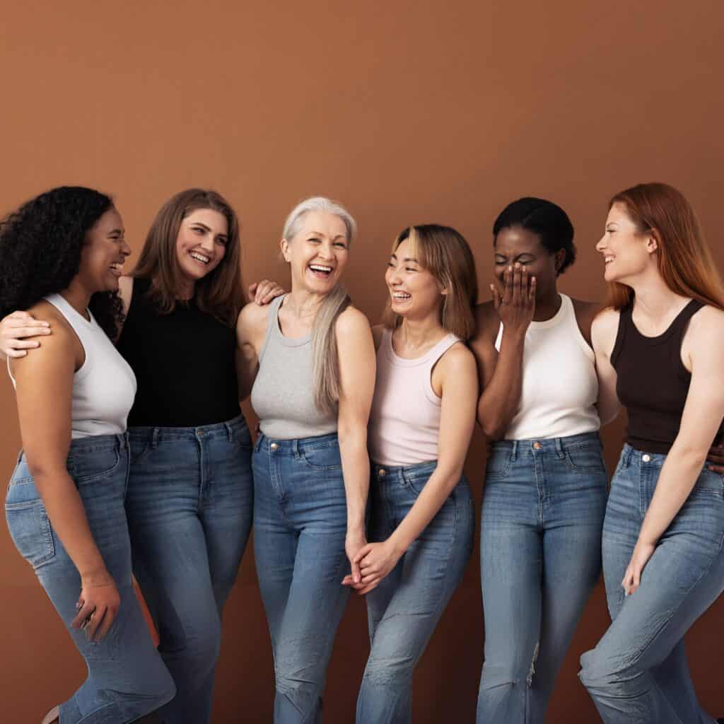 a group of women of all ages and ethnicities